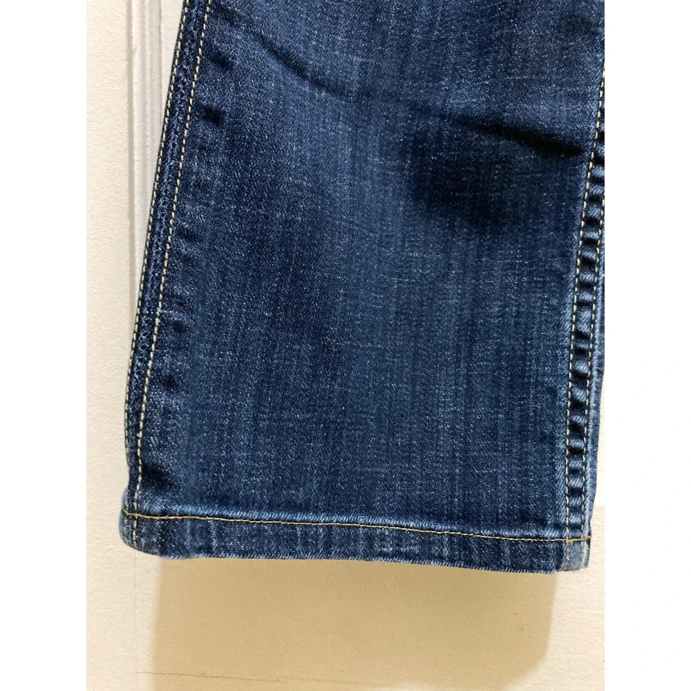 Hudson Beth Straight Jeans Womens 29 Blue Stretch Denim Flap Pockets Stretch Y2K - Picture 7 of 13